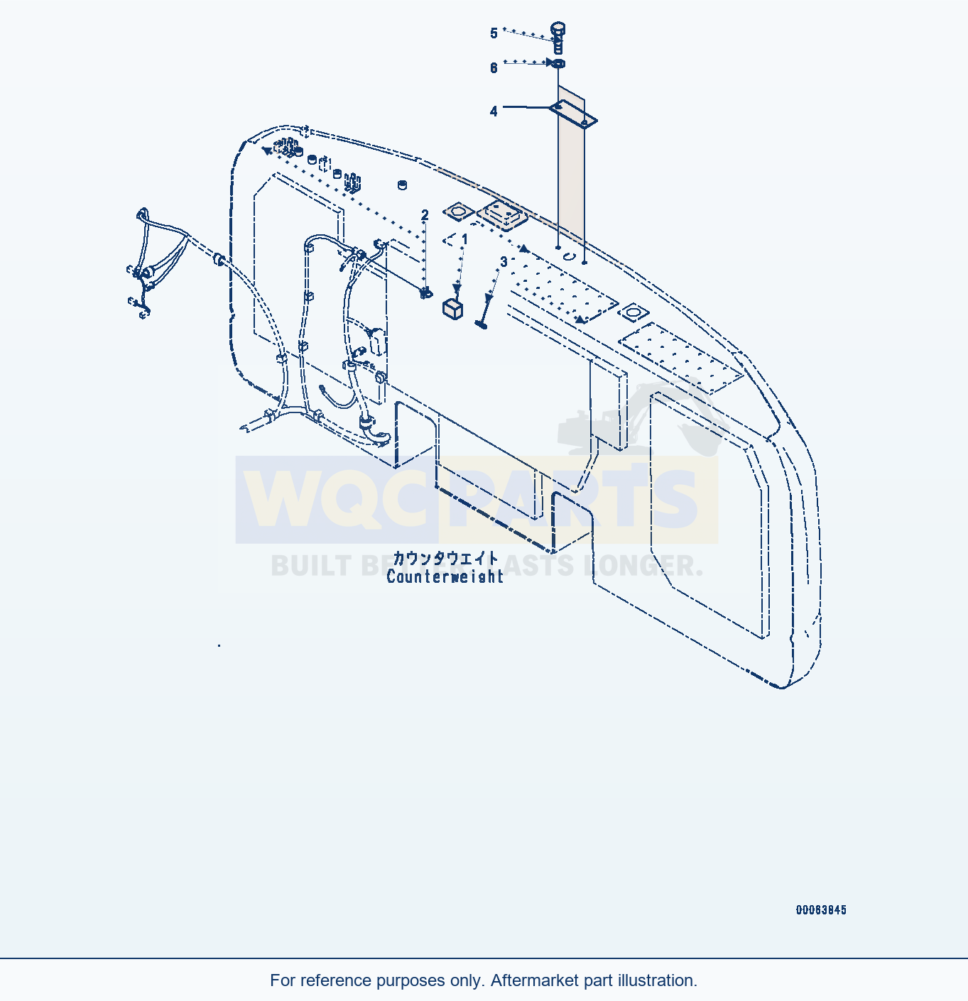 Komatsu PC400-8 Rearview Camera (#75001-75164) parts diagram