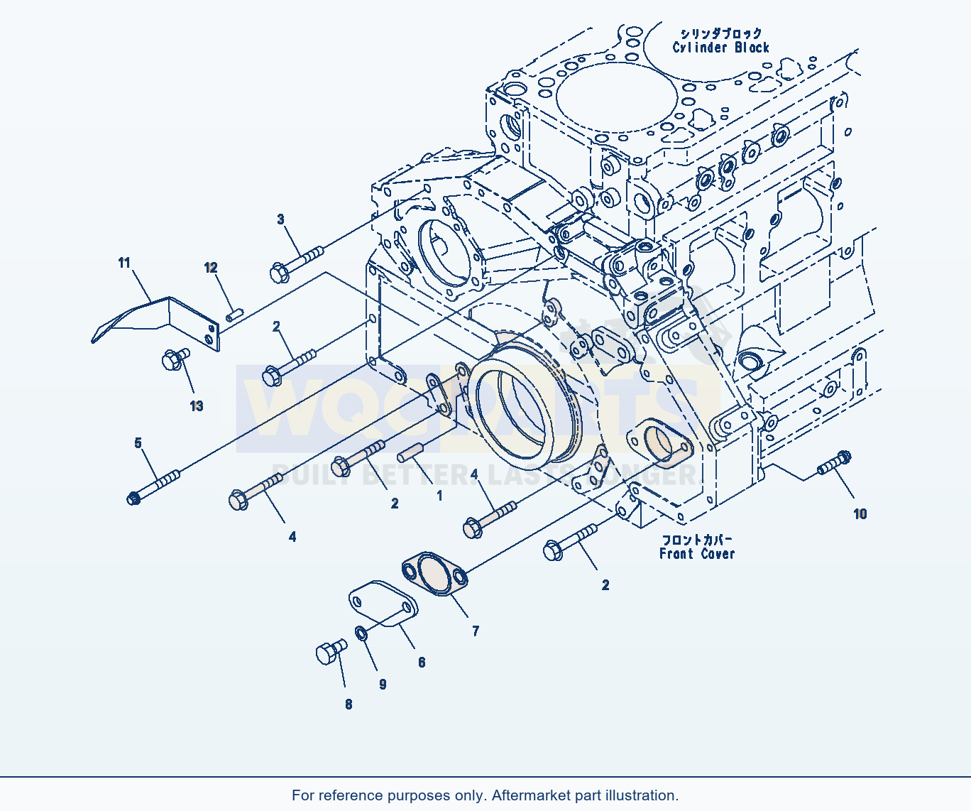 Komatsu PC400-8 Front Cover Accessory (#560004-) parts diagram