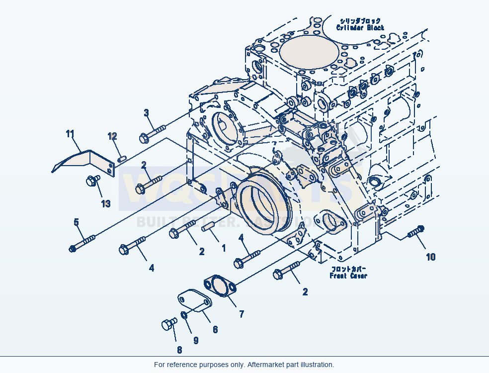 Komatsu PC400-8 Front Cover Accessory (#660001-) parts diagram