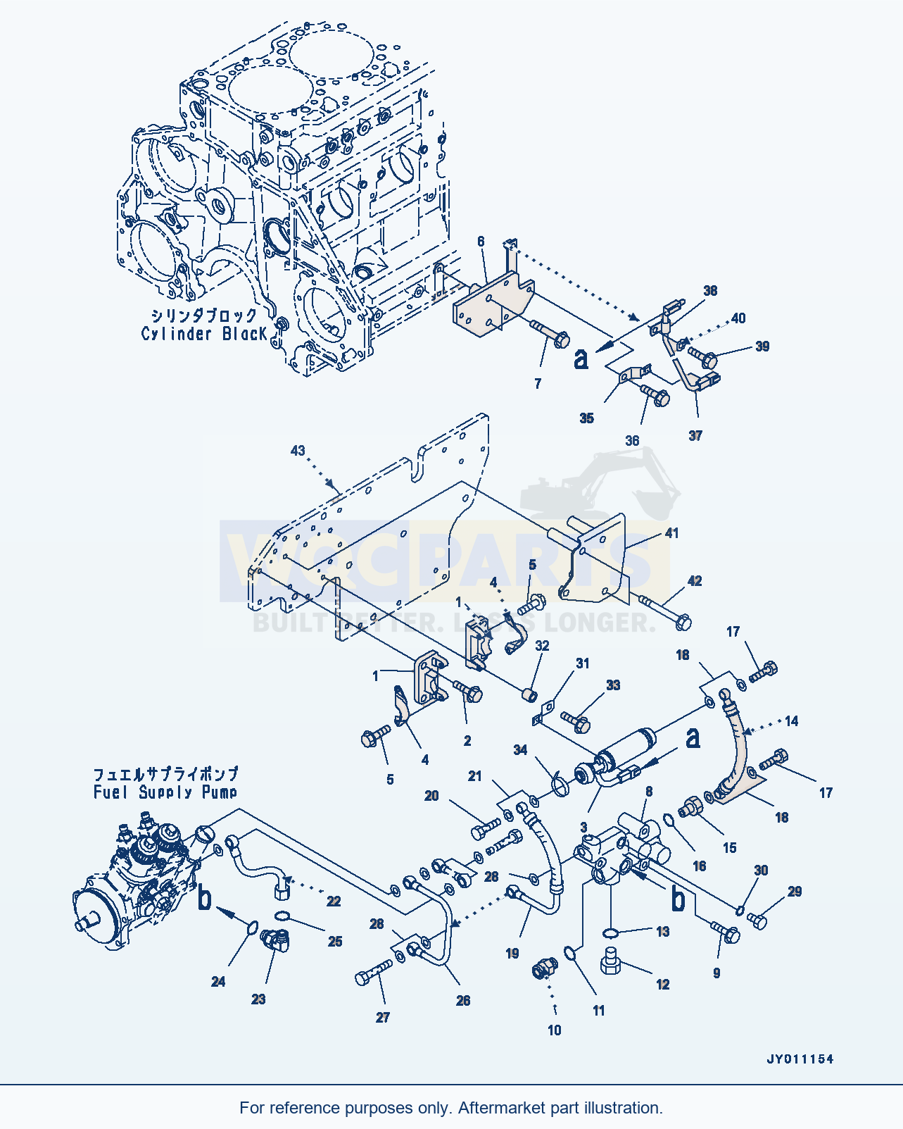 Komatsu PC400-8 Fuel Filter, Priming Pump (#660001-660138) parts diagram