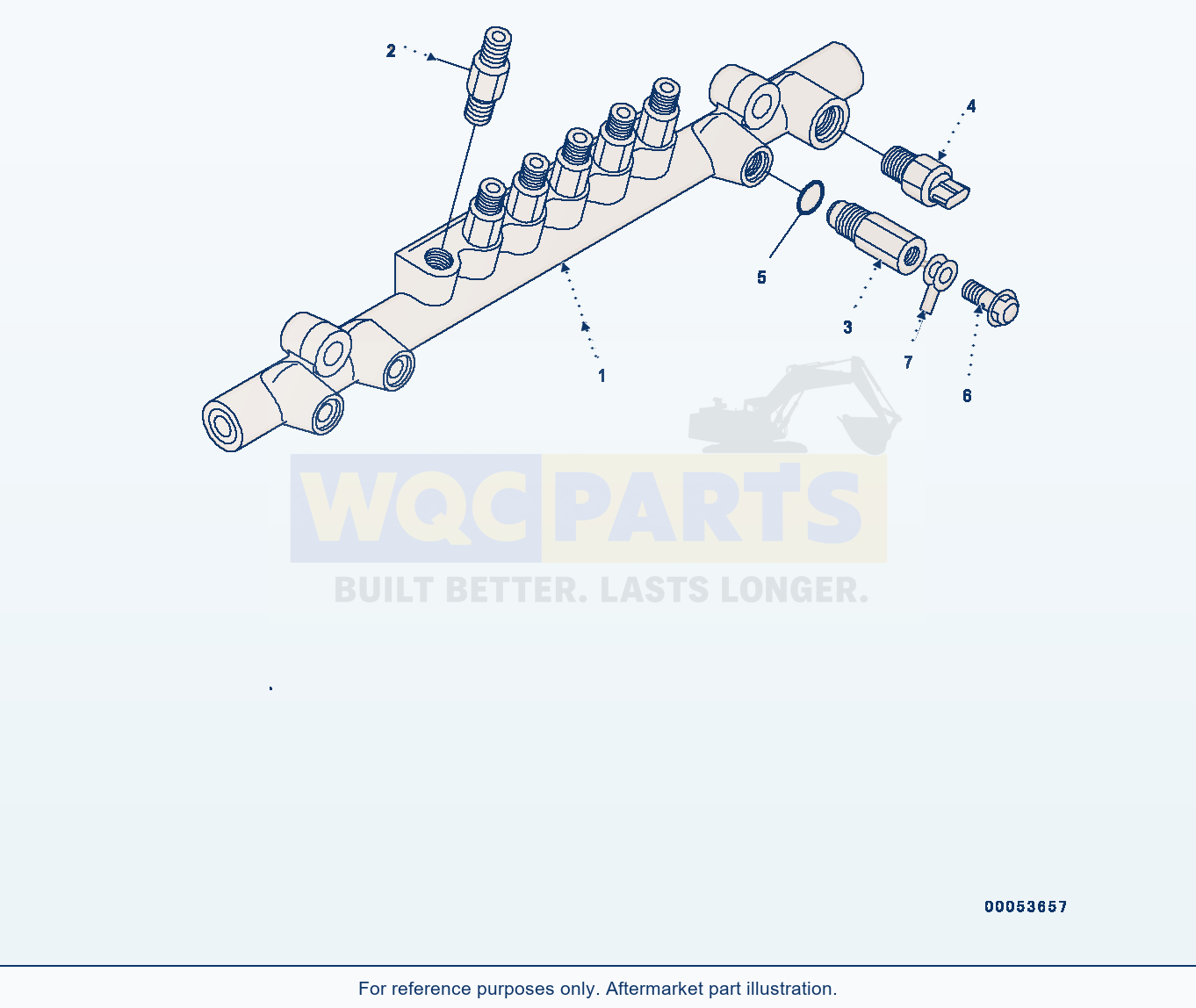 Komatsu PC400-8 Fuel Supply Pump, Common Rail (#660001-660138) parts diagram