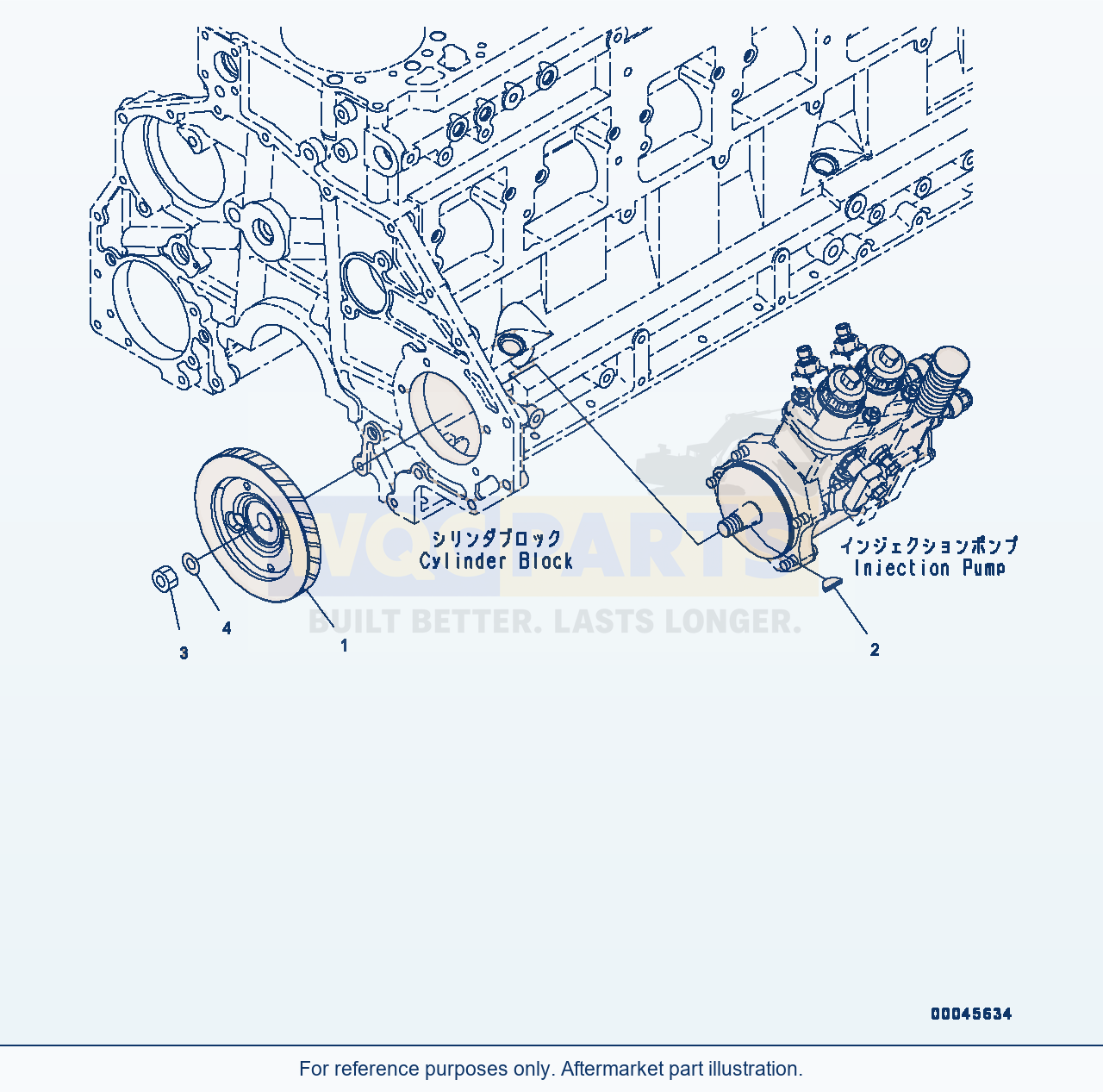 Komatsu PC400-8 Fuel Supply Pump Drive (#660001-) parts diagram