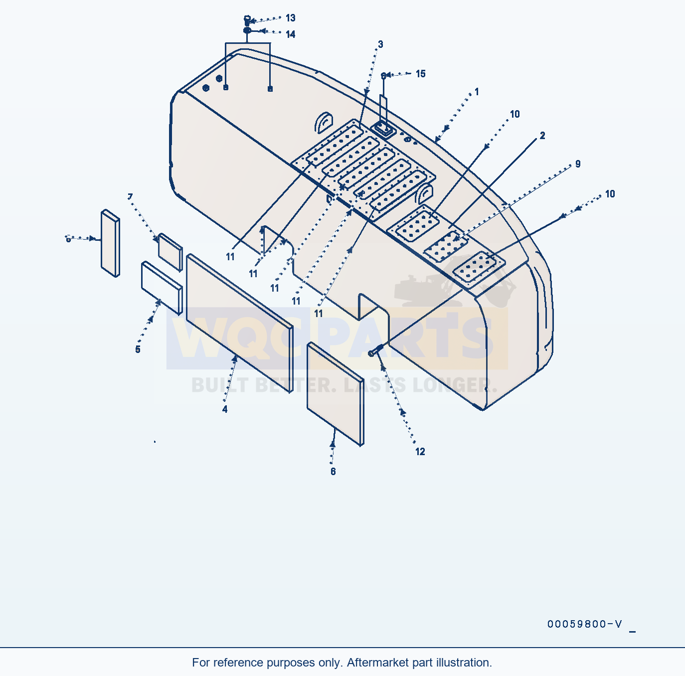 Komatsu PC400-8 Counterweight (#70001-) parts diagram