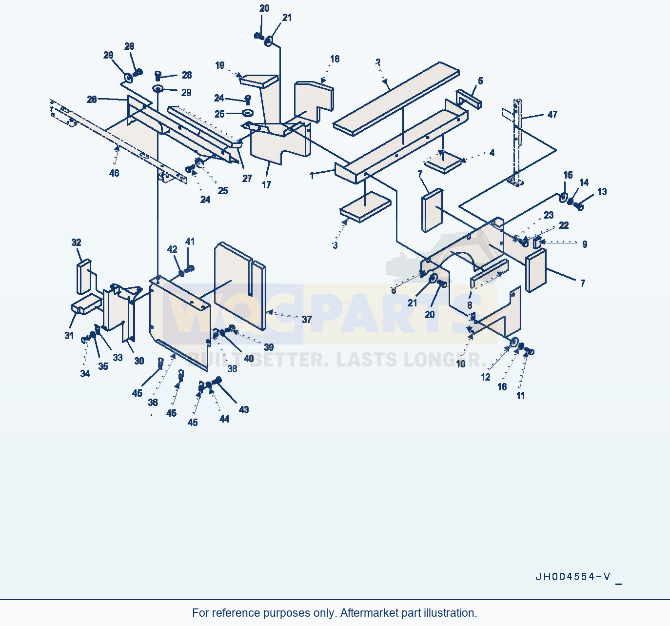 Komatsu PC400-8 Machine Cab Partition, (1/2) (#70456-) parts diagram