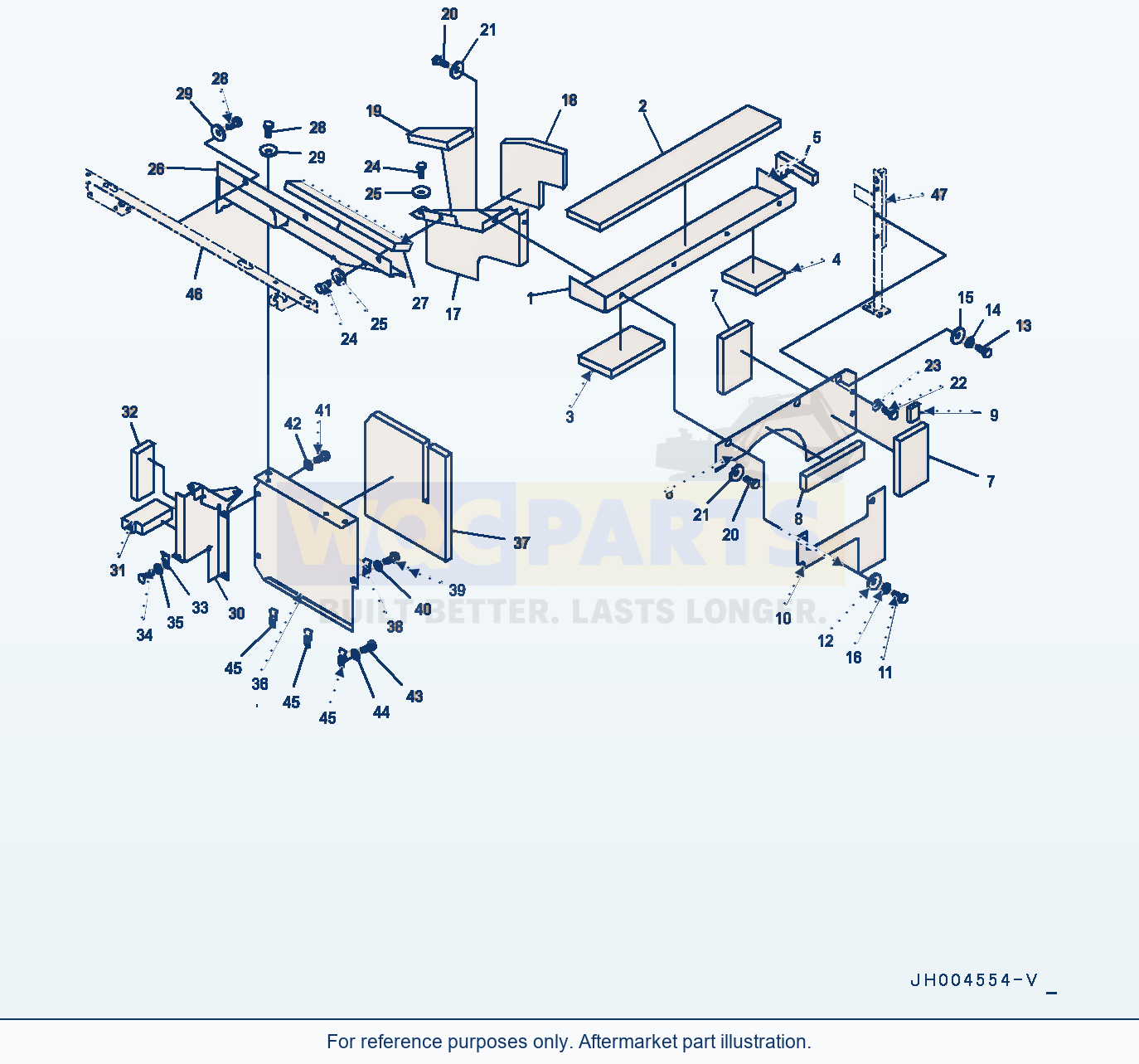 Komatsu PC400-8 Machine Cab Partition, (1/2) (#75101-) parts diagram