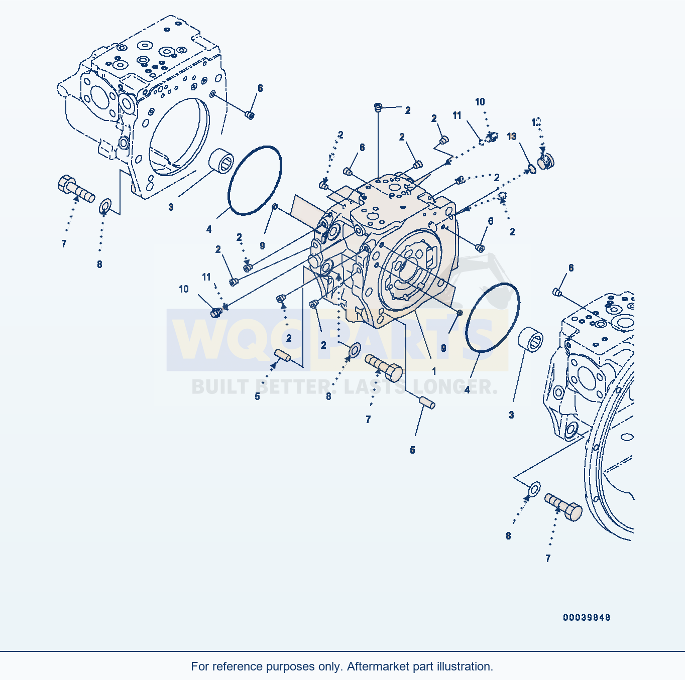 Komatsu PC400-8 Piston Pump, Inner Parts (2/11) (#70001-70002) parts diagram