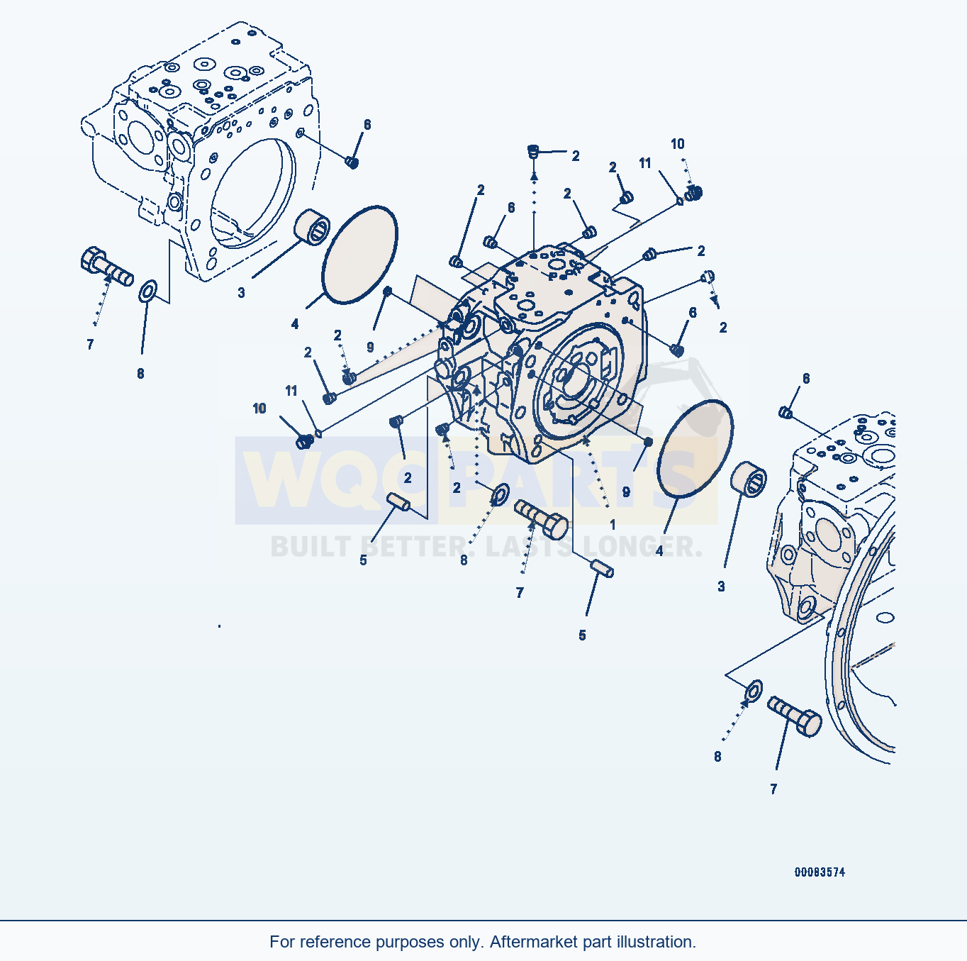 Komatsu PC400-8 Piston Pump, Inner Parts (2/12) (#70199-) parts diagram