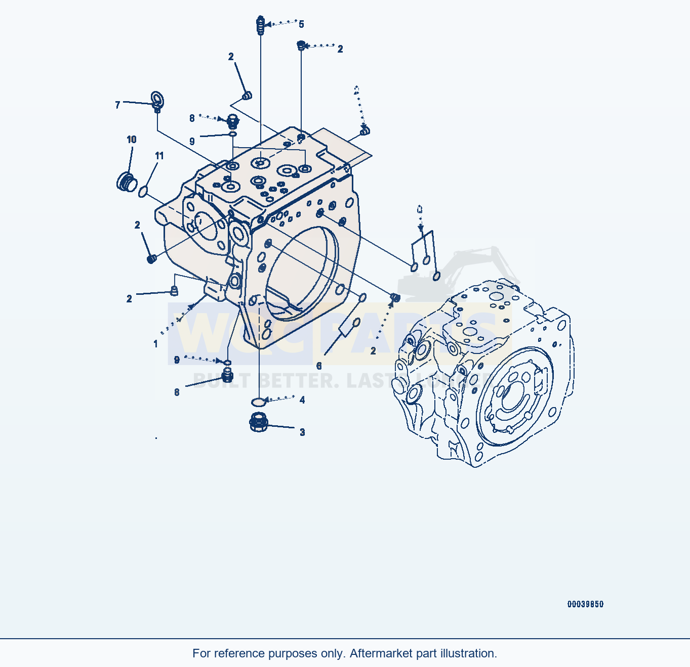 Komatsu PC400-8 Piston Pump, Inner Parts (6/12) (#70199-) parts diagram