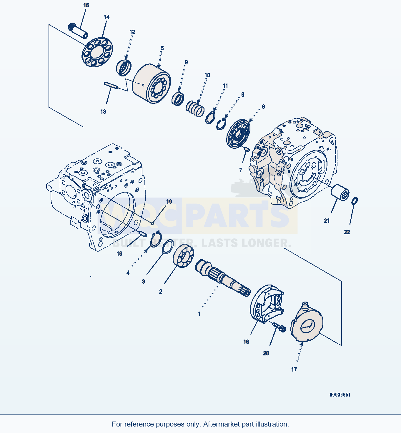 Komatsu PC400-8 Piston Pump, Inner Parts (7/11) (#75001-75048) parts diagram