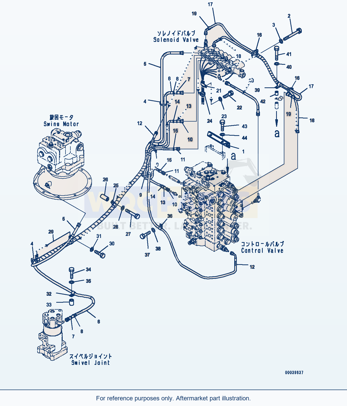Komatsu PC400-8 Solenoid Valve Piping, Bracket (#70001-) parts diagram