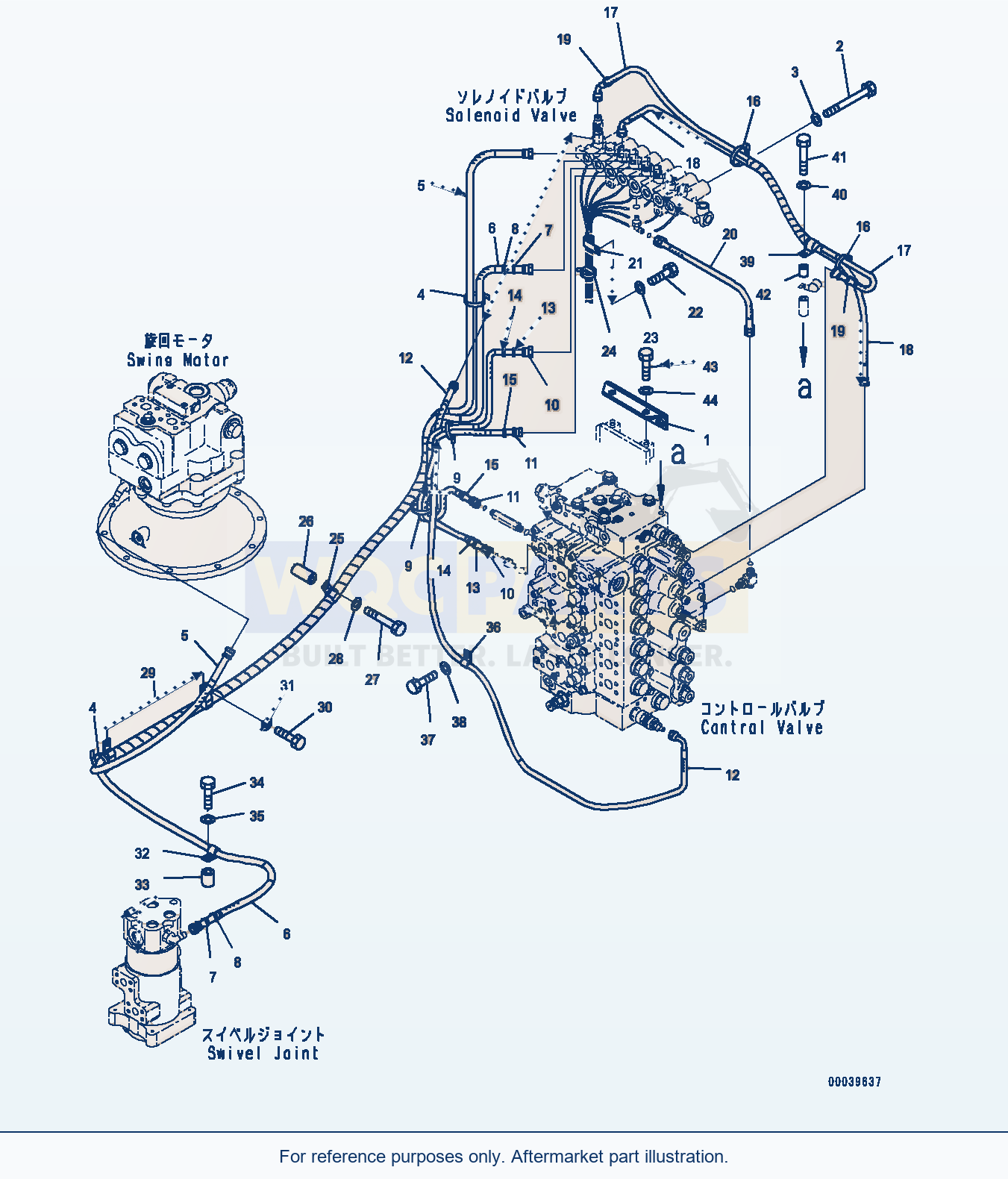 Komatsu PC400-8 Solenoid Valve Piping, Bracket (#75001-) parts diagram