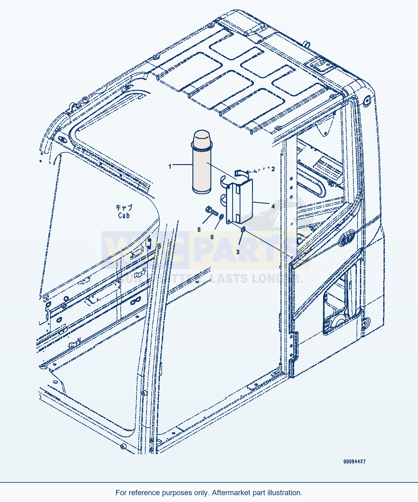 Komatsu PC400-8 Thermos Bottle (#75001-) parts diagram