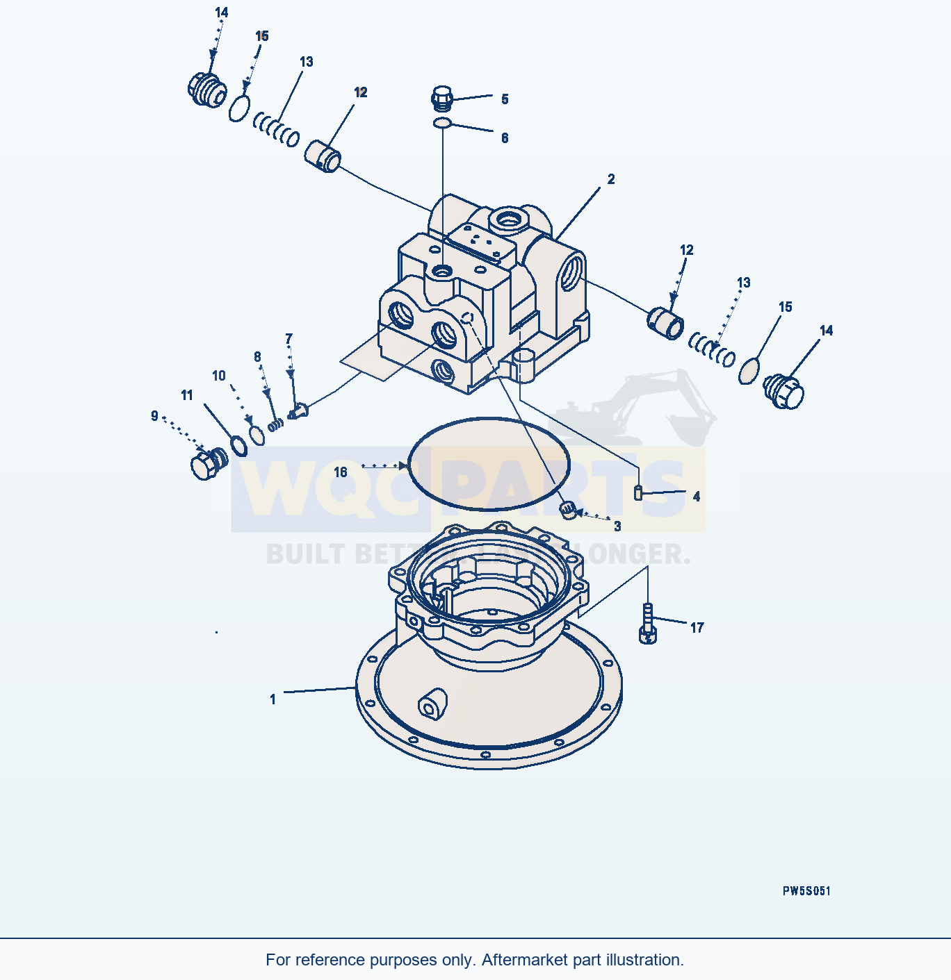 Komatsu PC400-8 Swing Machinery And Motor, (1/4) (#75001-75100) parts diagram