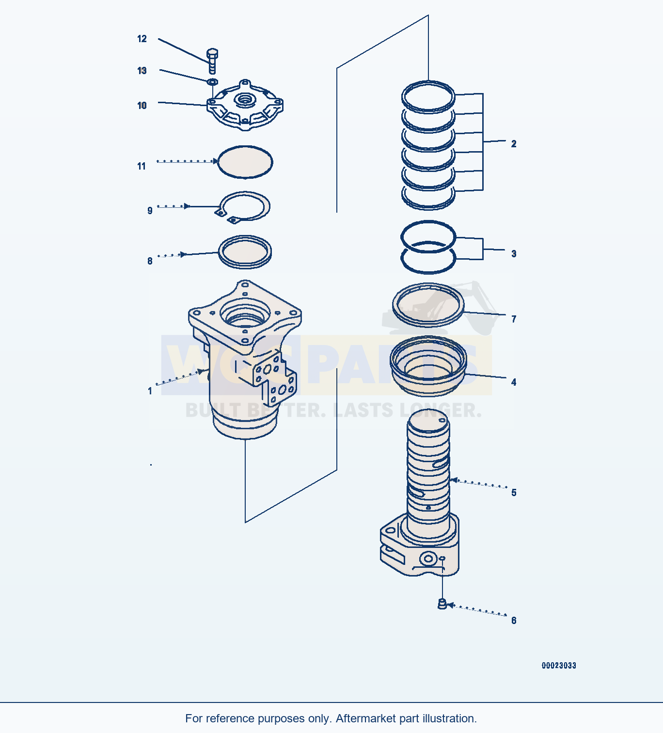 Komatsu PC400-8 Swivel Joint, (1/2) (#70001-) parts diagram
