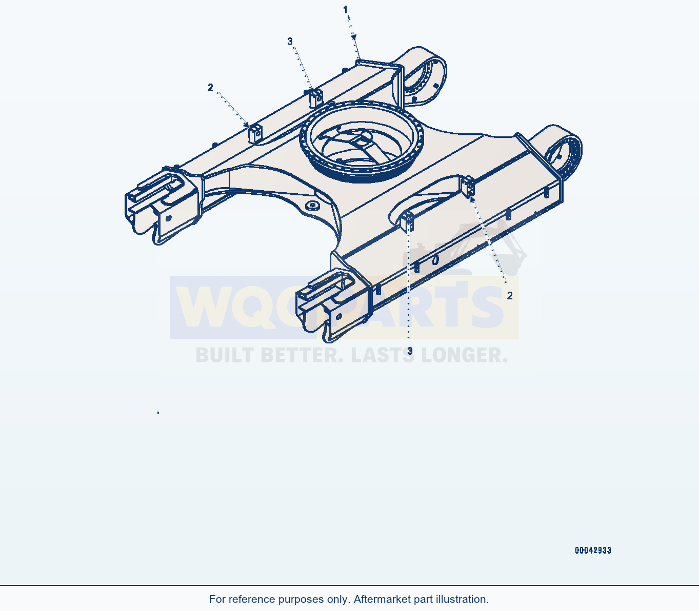Komatsu PC400-8 Track Frame, Frame (#70001-) parts diagram