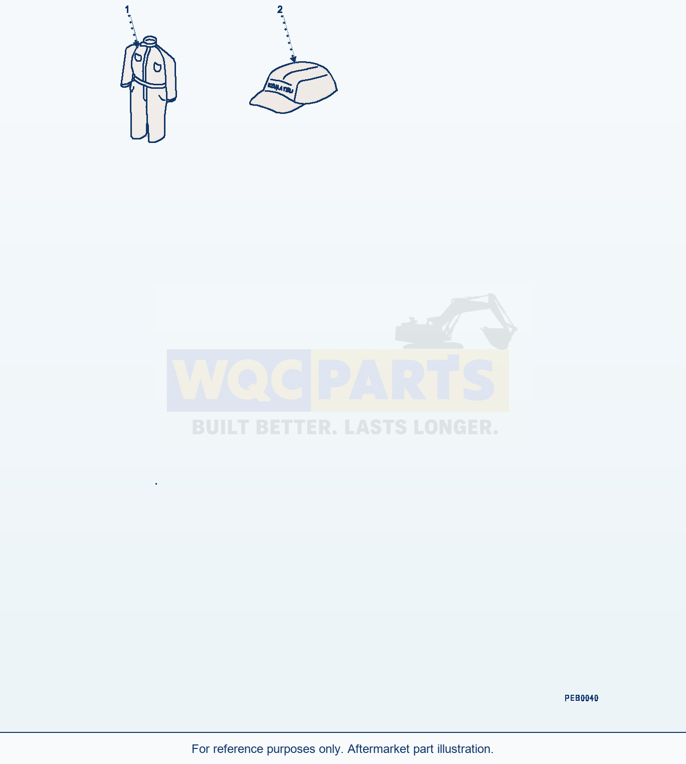 Komatsu PC400LC-8 Cap And Overall (#70001-) parts diagram