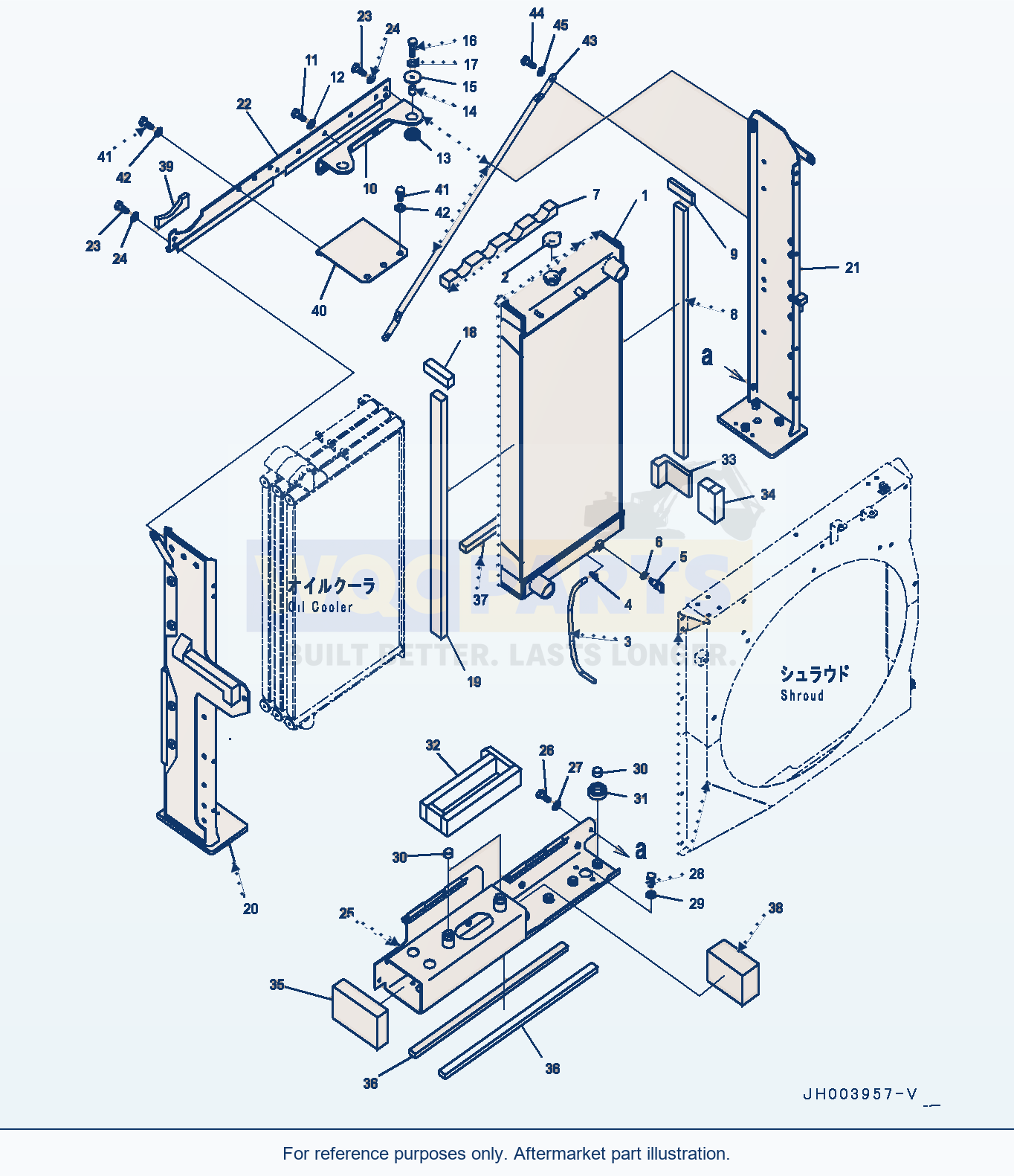 Komatsu PC400LC-8 Cooling System, (1/7) (#70316-) parts diagram