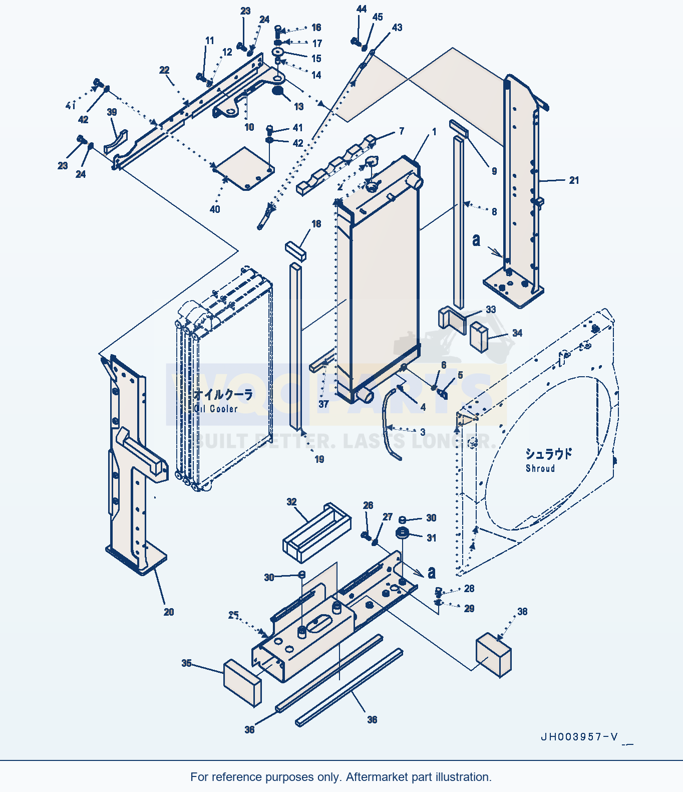 Komatsu PC400LC-8 Cooling System, (1/7) (#75097-) parts diagram