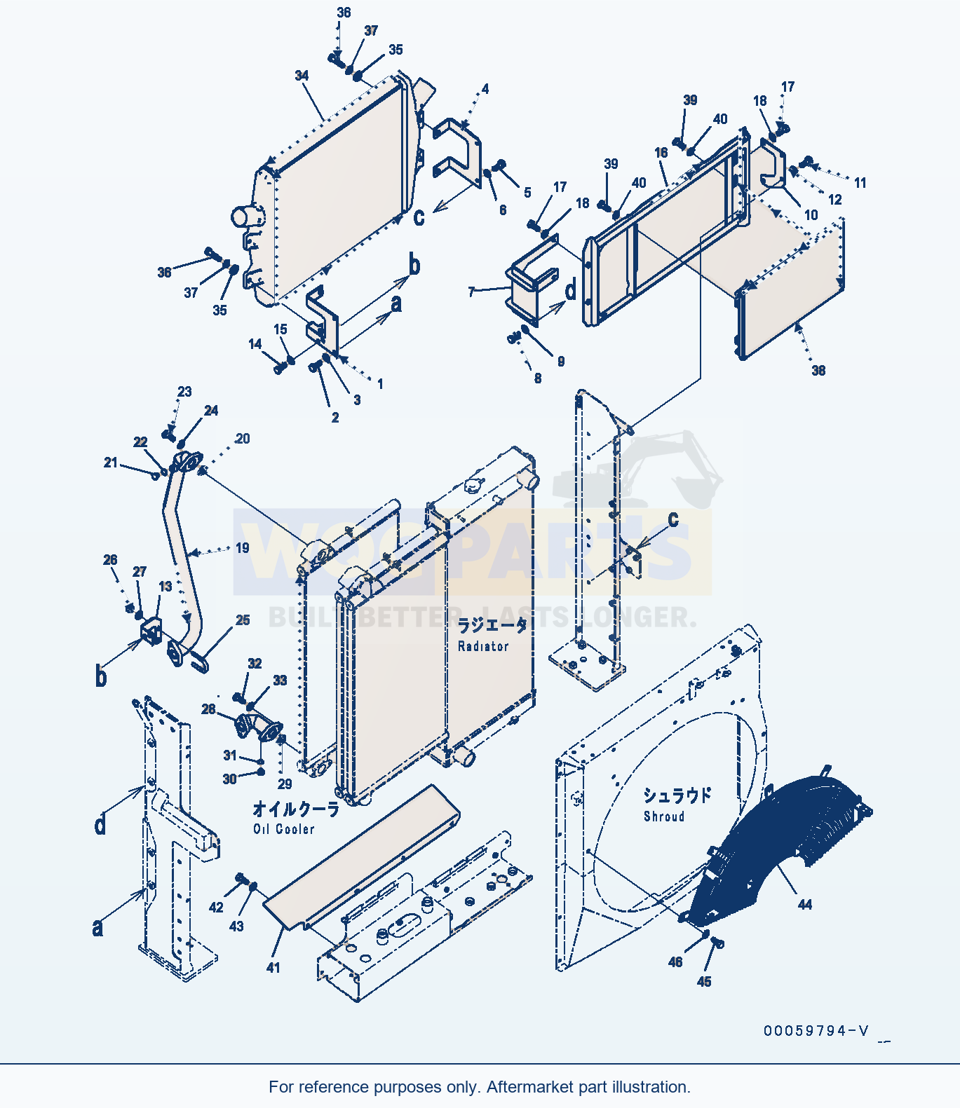 Komatsu PC400LC-8 Cooling System, (3/7) (#75001-) parts diagram