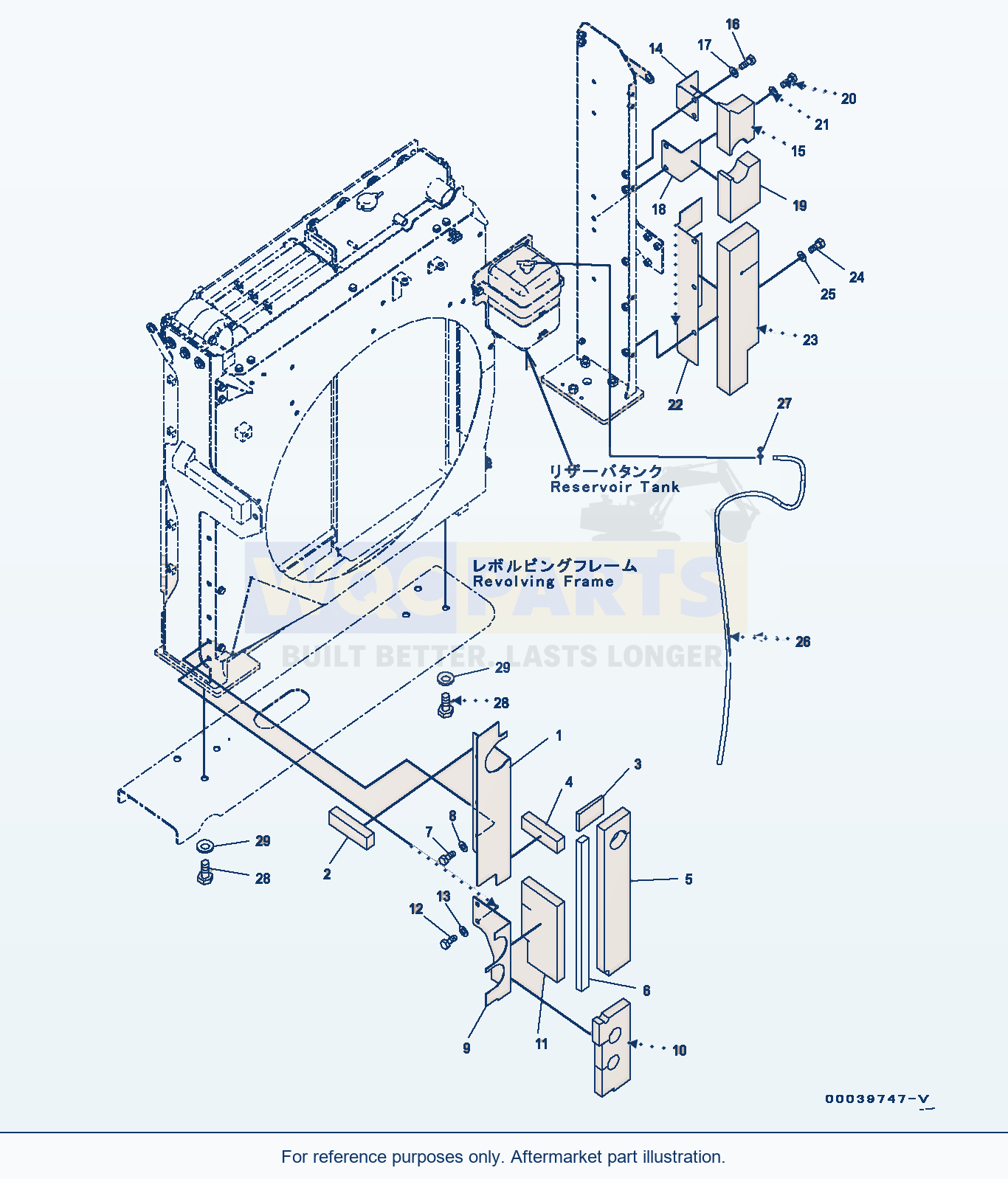 Komatsu PC400LC-8 Cooling System, (5/7) (#70001-70298) parts diagram