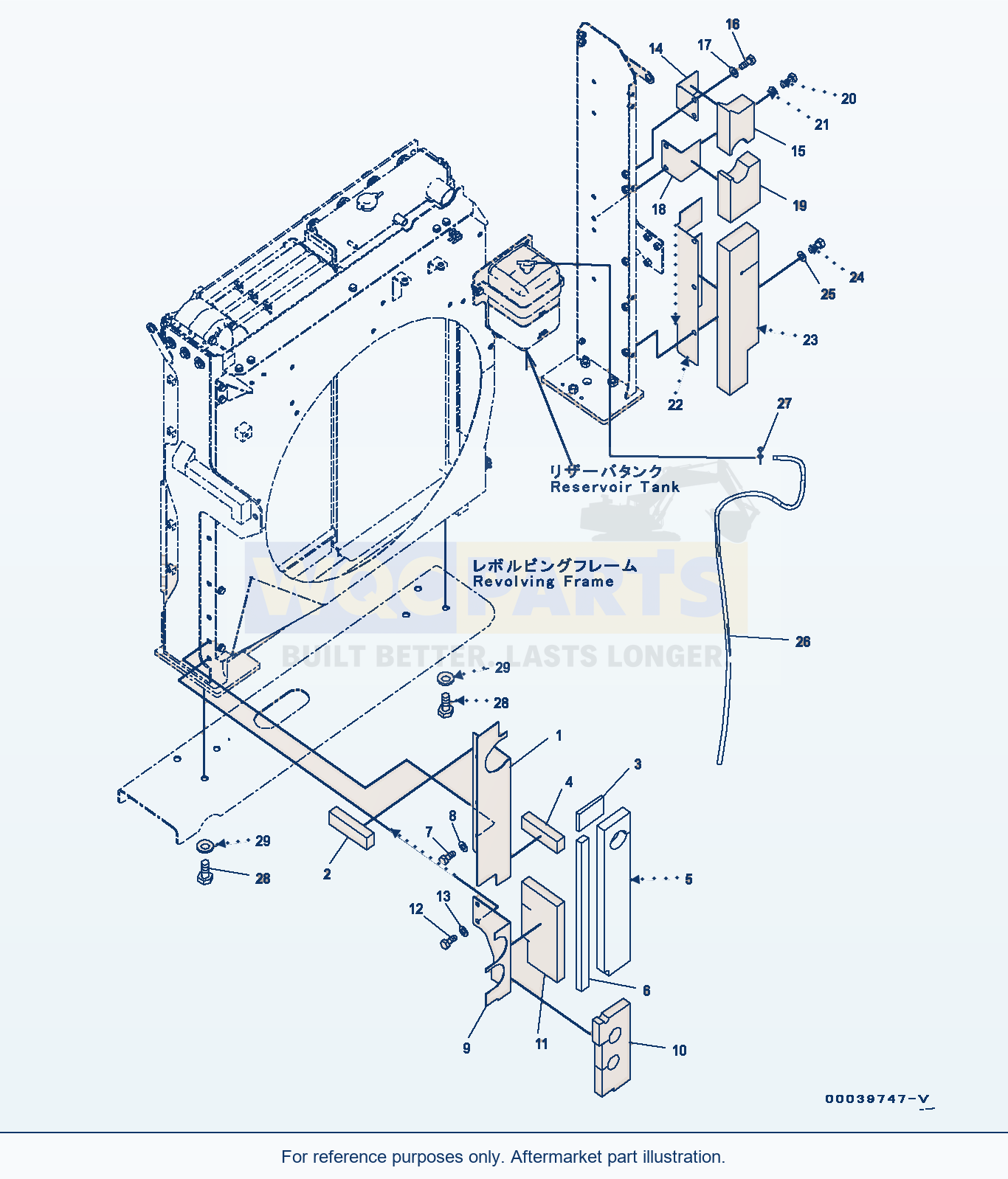Komatsu PC400LC-8 Cooling System, (5/7) (#75001-75096) parts diagram