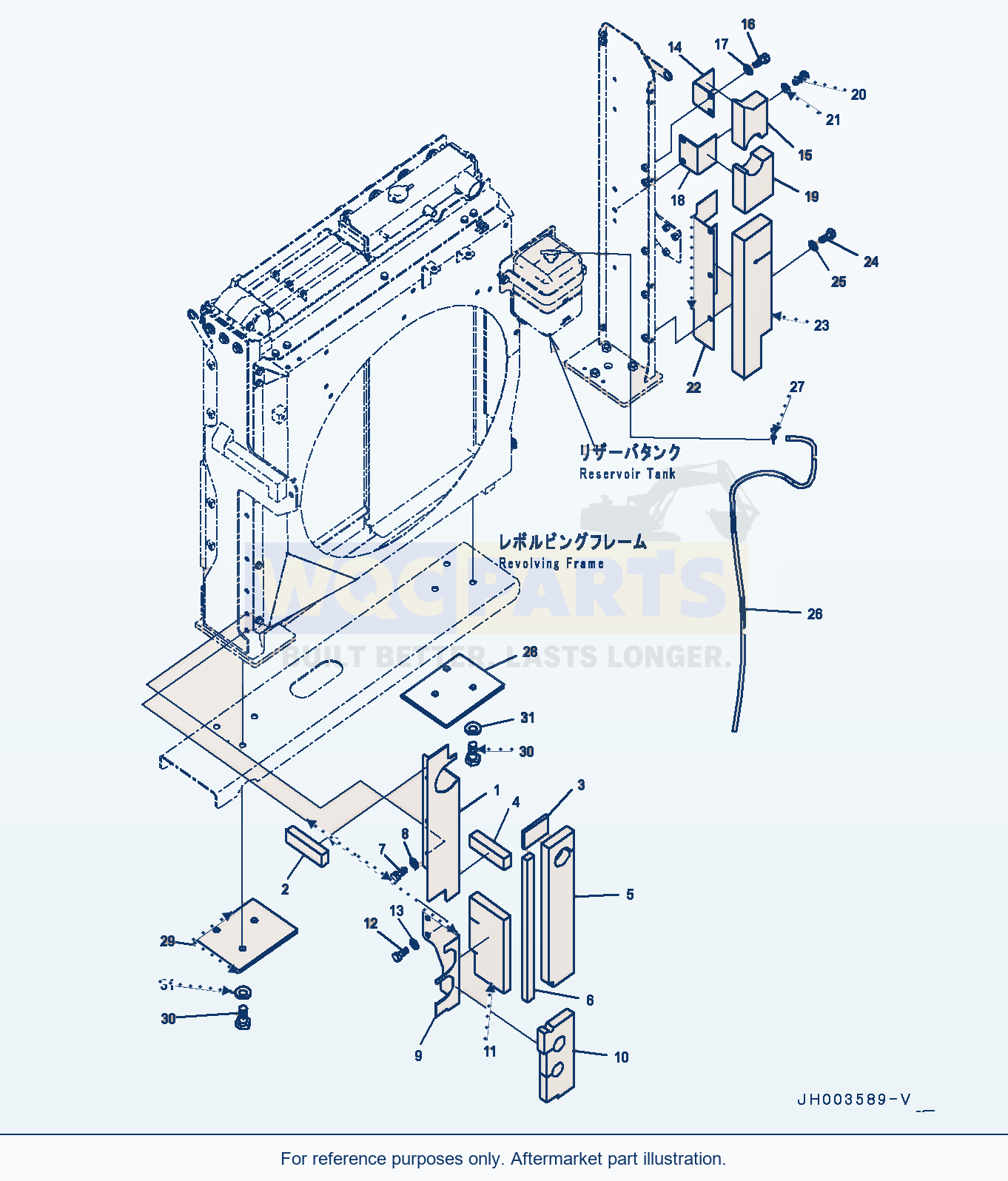 Komatsu PC400LC-8 Cooling System, (5/7) (#75097-) parts diagram