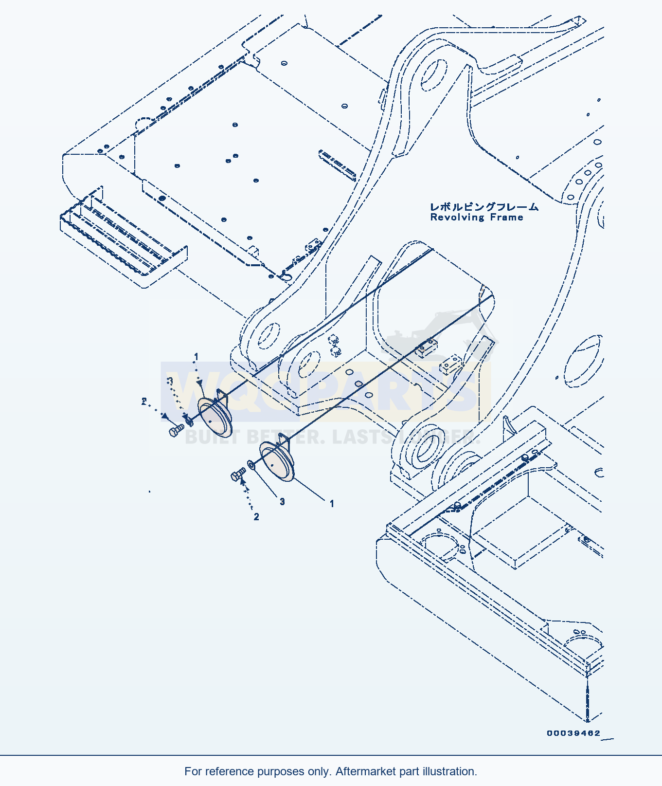Komatsu PC400LC-8 Horn, (#70001-70281) parts diagram