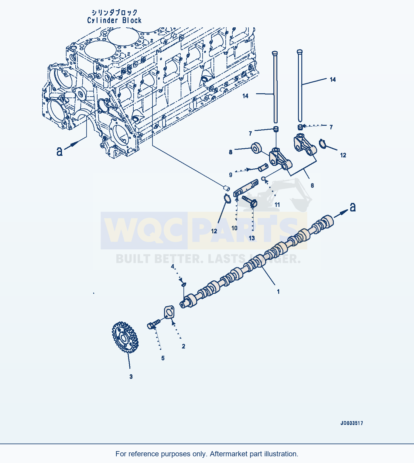 Komatsu PC400LC-8 Camshaft, (1/2) (#560001-) parts diagram