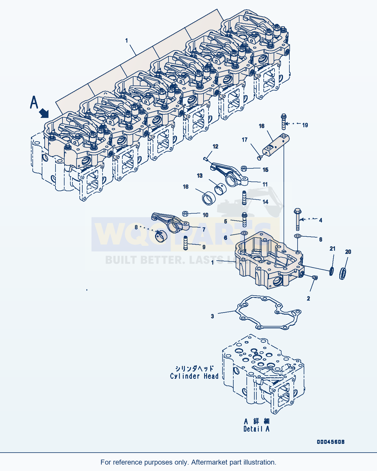 Komatsu PC400LC-8 Camshaft, (2/2) (#560001-565939) parts diagram