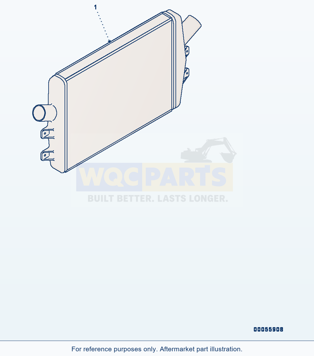 Komatsu PC400LC-8 Aftercooler (#660001-) Serial 75001-UP parts diagram