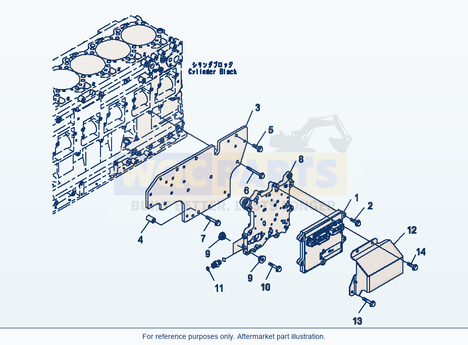 Komatsu PC400LC-8 Fuel Control (#660139-) Serial 75001-UP parts diagram