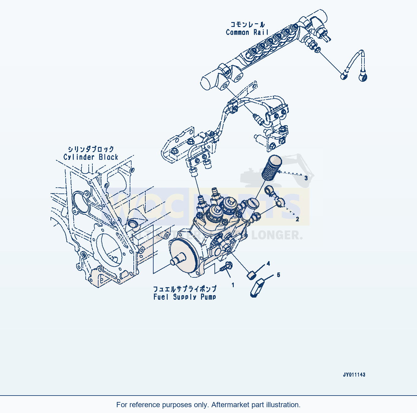 Komatsu PC400LC-8 Fuel Supply Pump (#560001-) parts diagram