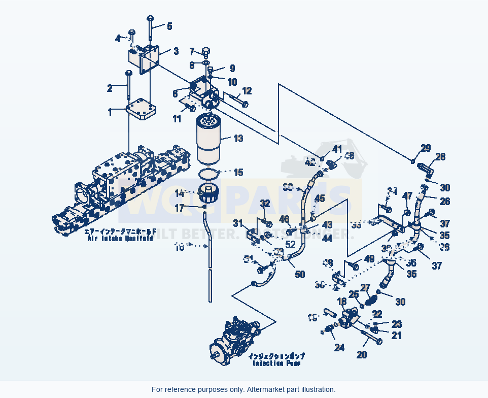 Komatsu PC400LC-8 Prefilter, (1/2) (#660139-) Serial 75001-UP parts diagram