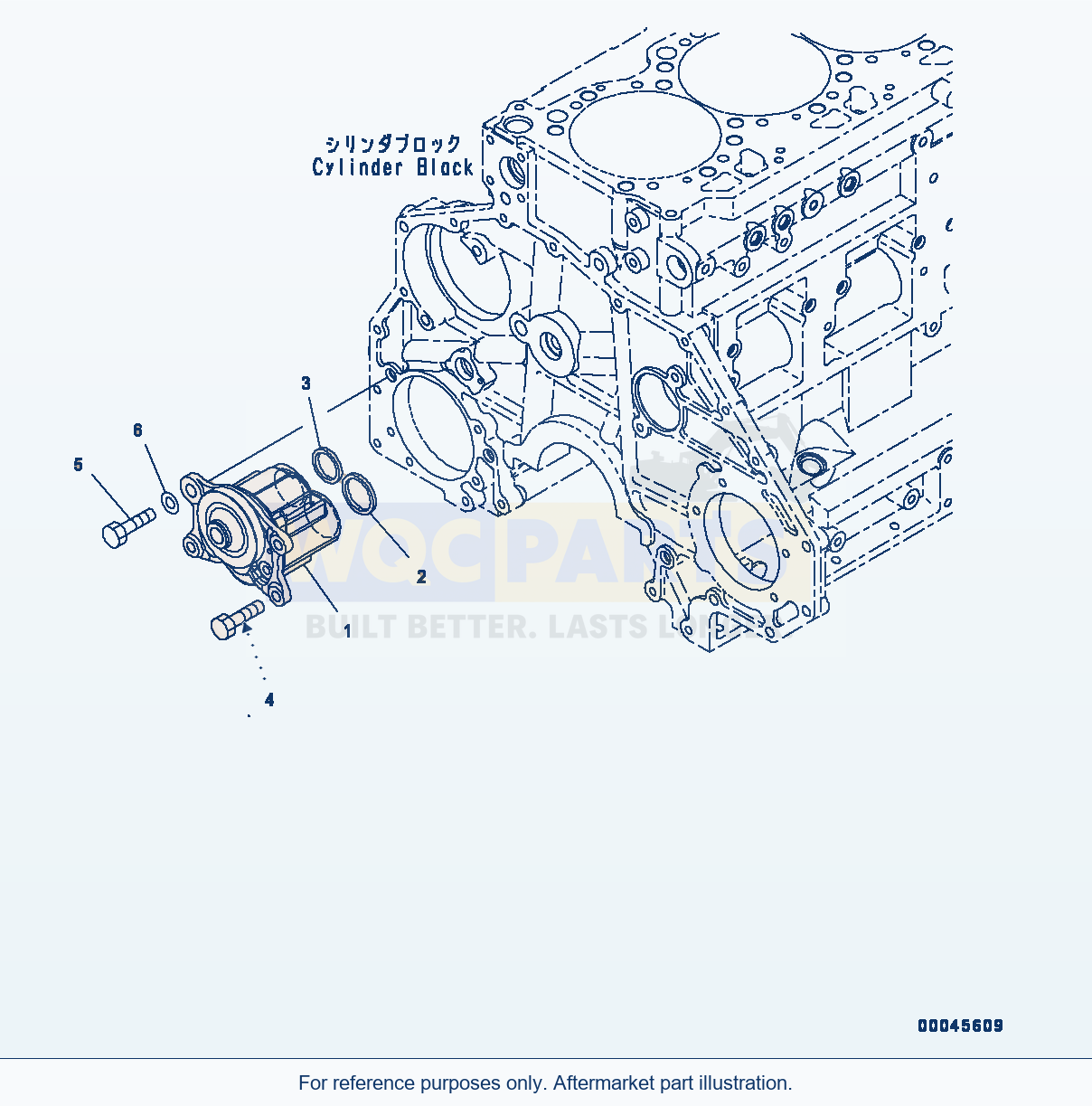 Komatsu PC400LC-8 Engine Oil Pump, (#560001-562438) parts diagram