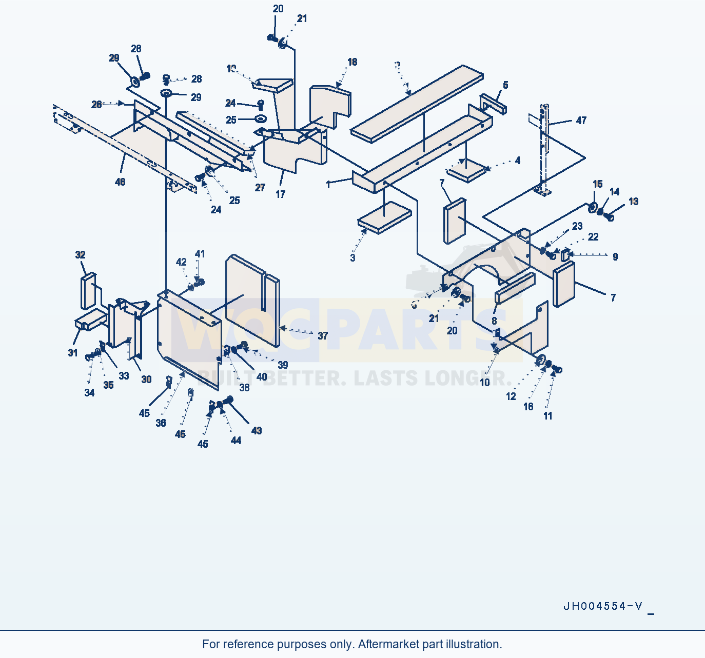 Komatsu PC400LC-8 Machine Cab Partition, (1/2) (#70456-) parts diagram