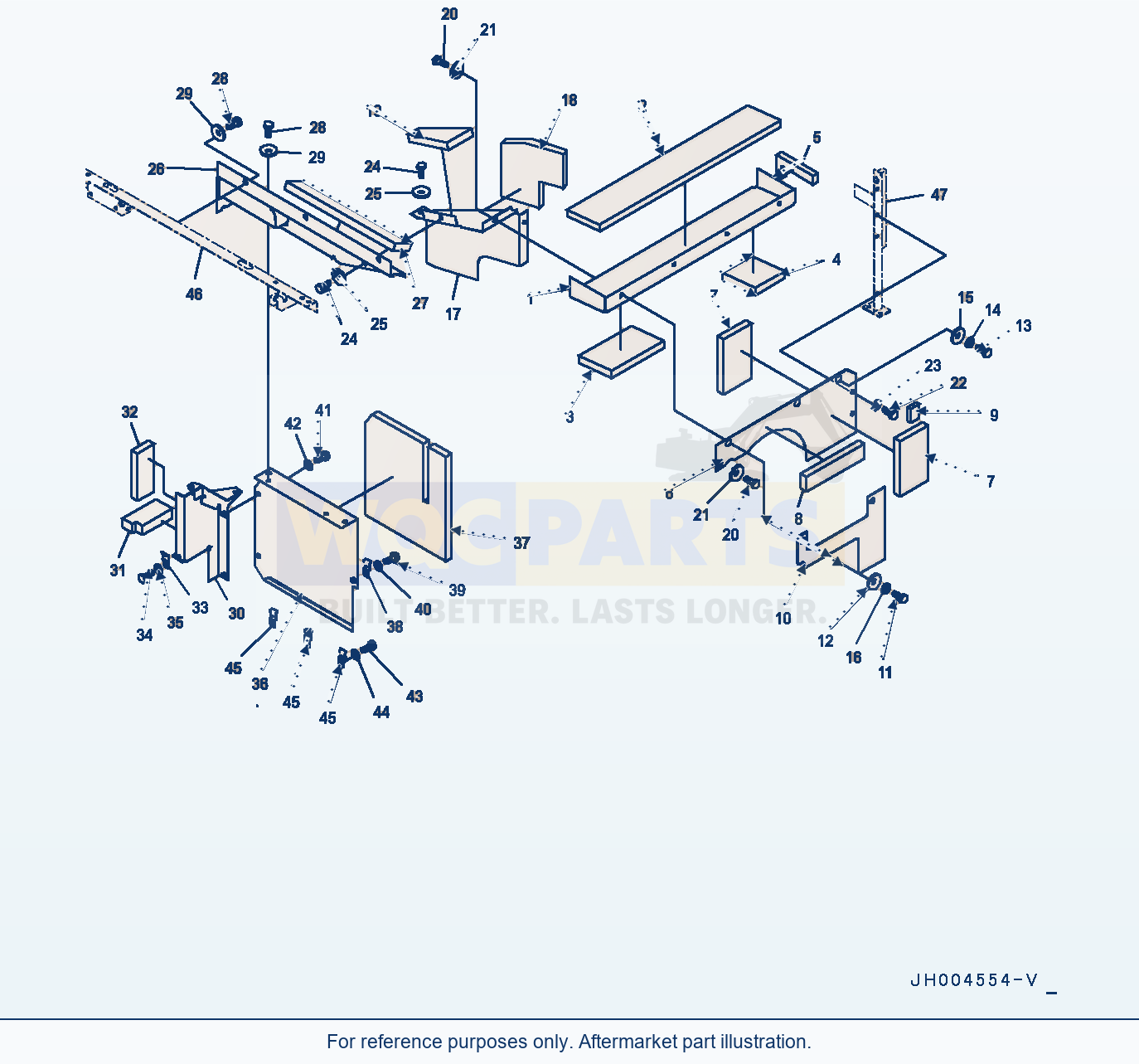 Komatsu PC400LC-8 Machine Cab Partition, (1/2) (#75101-) parts diagram