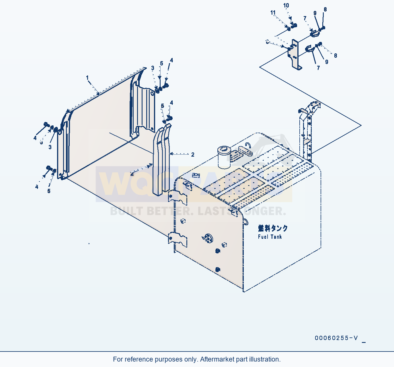 Komatsu PC400LC-8 Side Cover R.H., (3/3) (#75001-) parts diagram