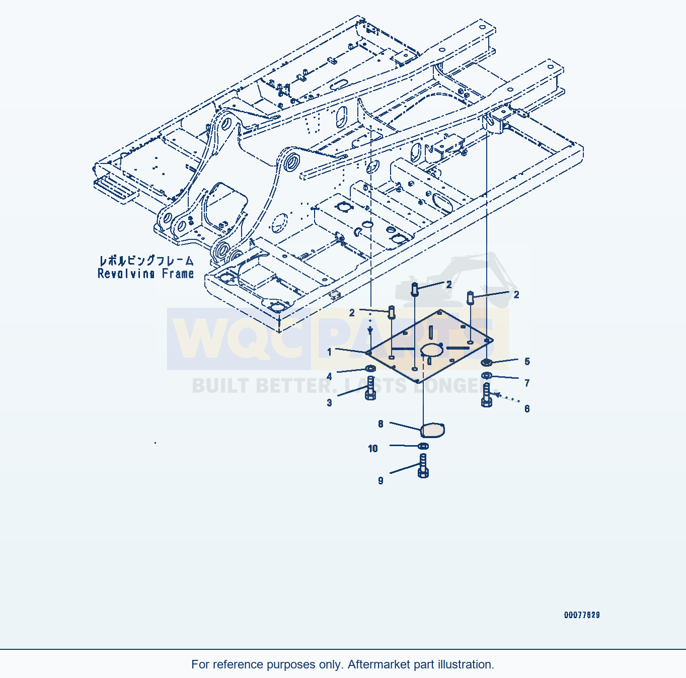 Komatsu PC400LC-8 Under Cover, (2/3) (#75001-) parts diagram
