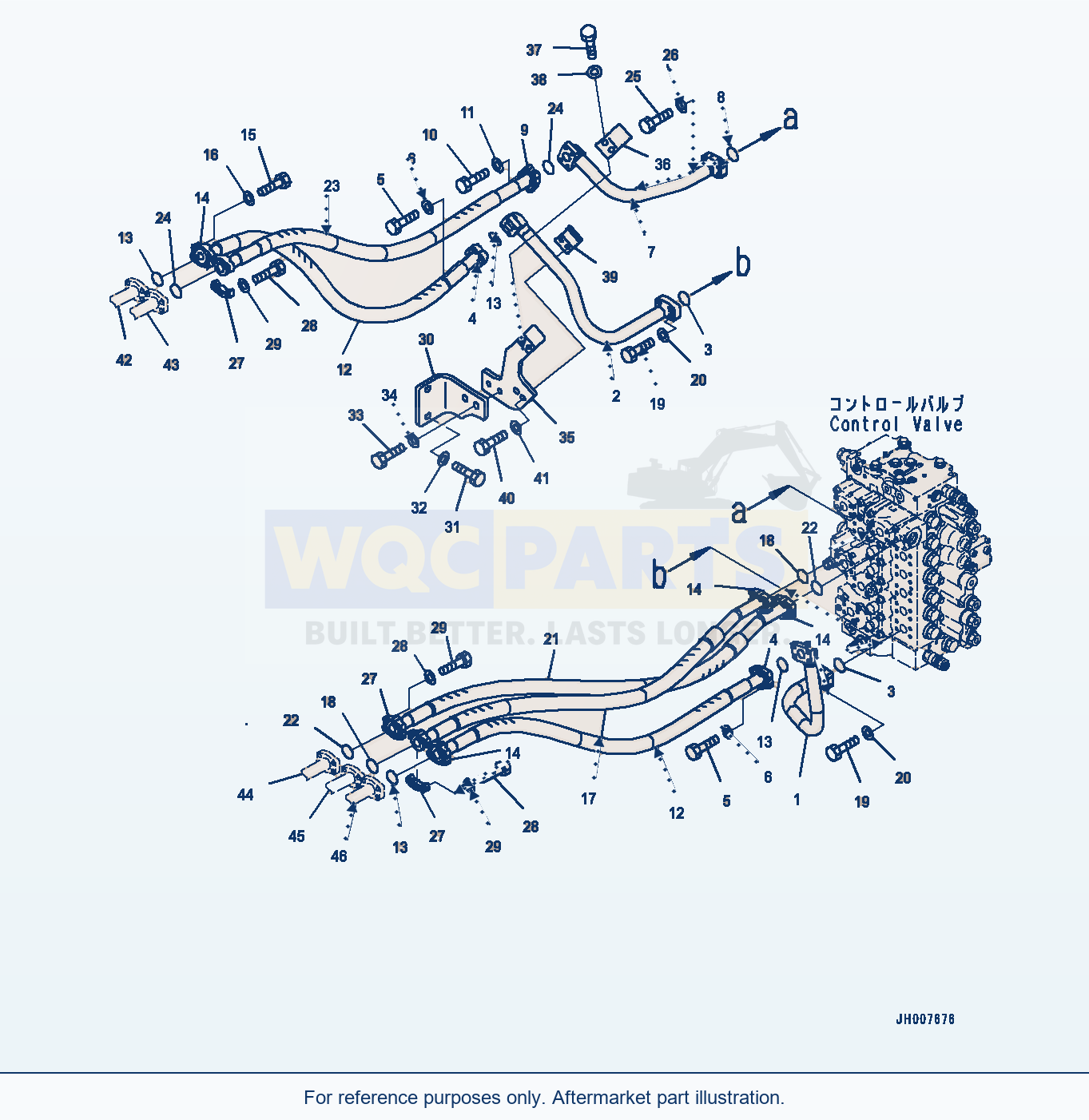 Komatsu PC400LC-8 Arm And Bucket Piping (#75001-) parts diagram