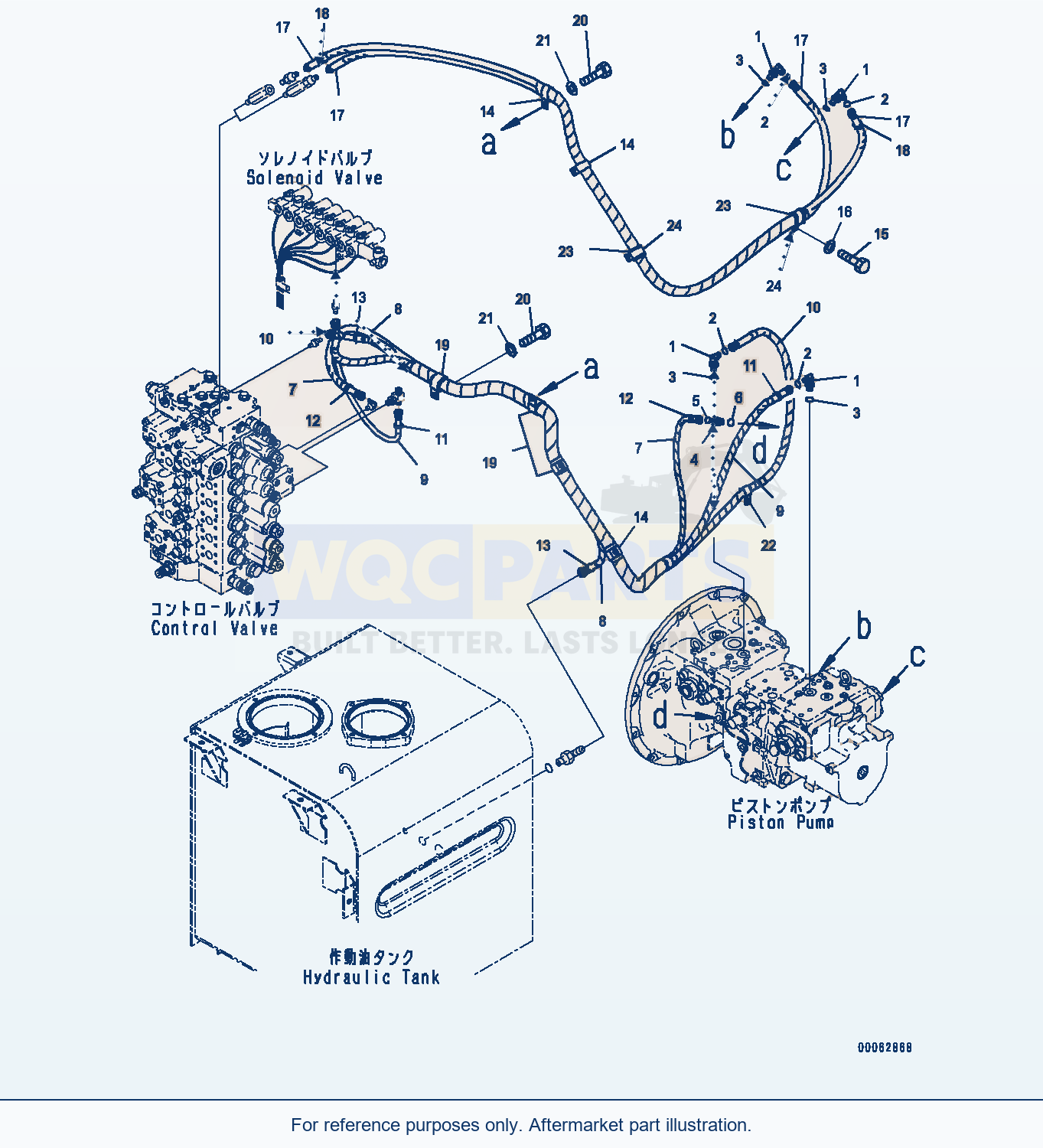 Komatsu PC400LC-8 Ls Piping (#70001-) parts diagram