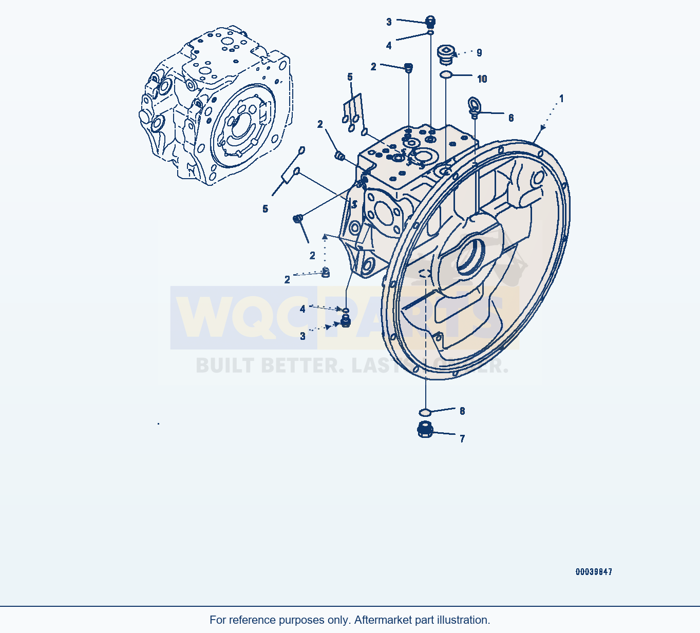 Komatsu PC400LC-8 Piston Pump, Inner Parts (1/12) (#70199-) parts diagram