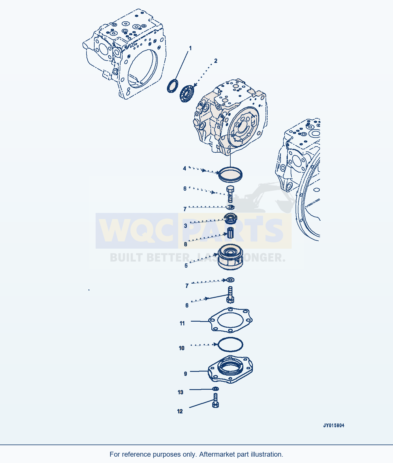 Komatsu PC400LC-8 Piston Pump, Inner Parts (10/12) (#75049-) parts diagram