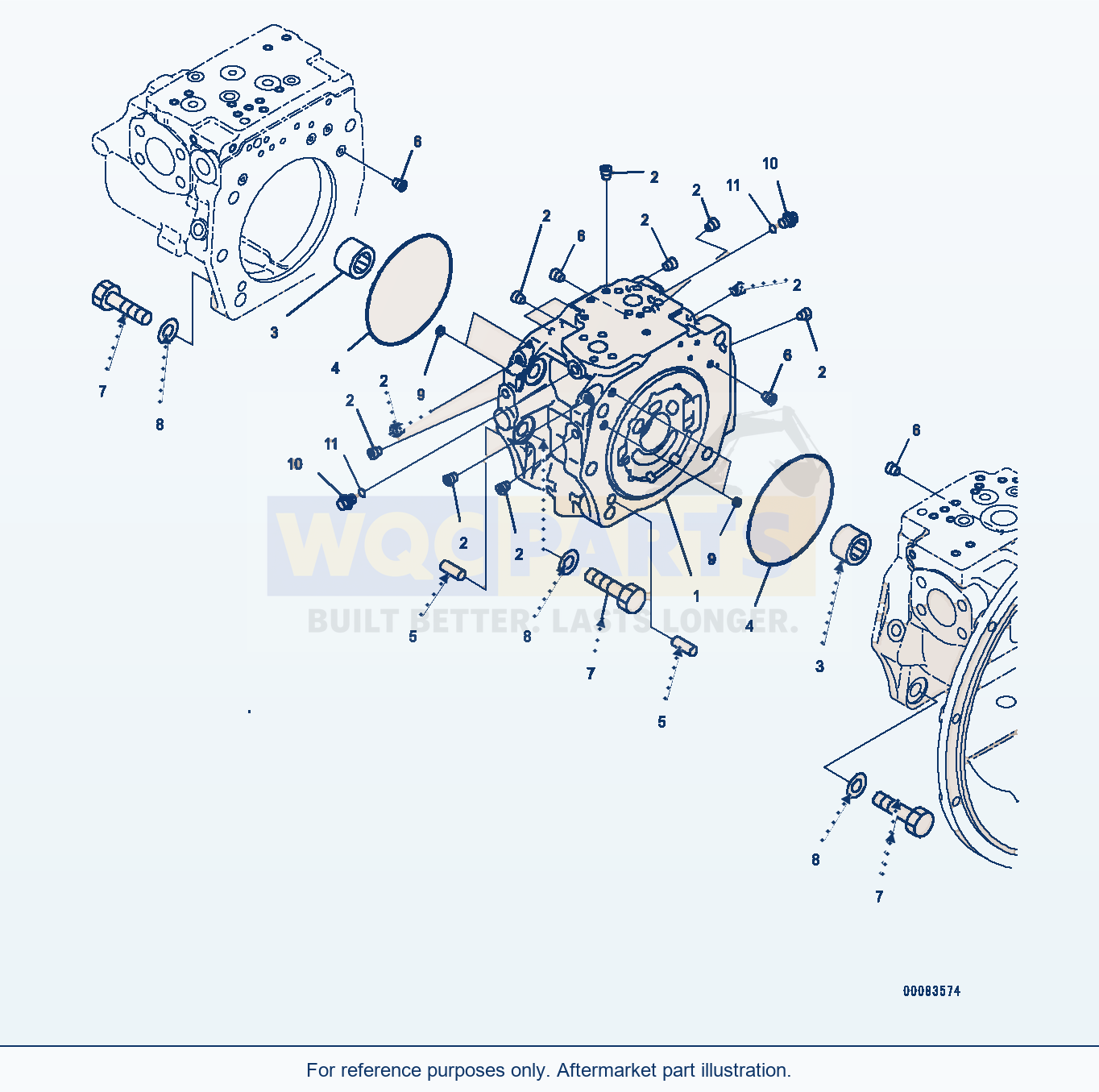 Komatsu PC400LC-8 Piston Pump, Inner Parts (2/12) (#70199-) parts diagram