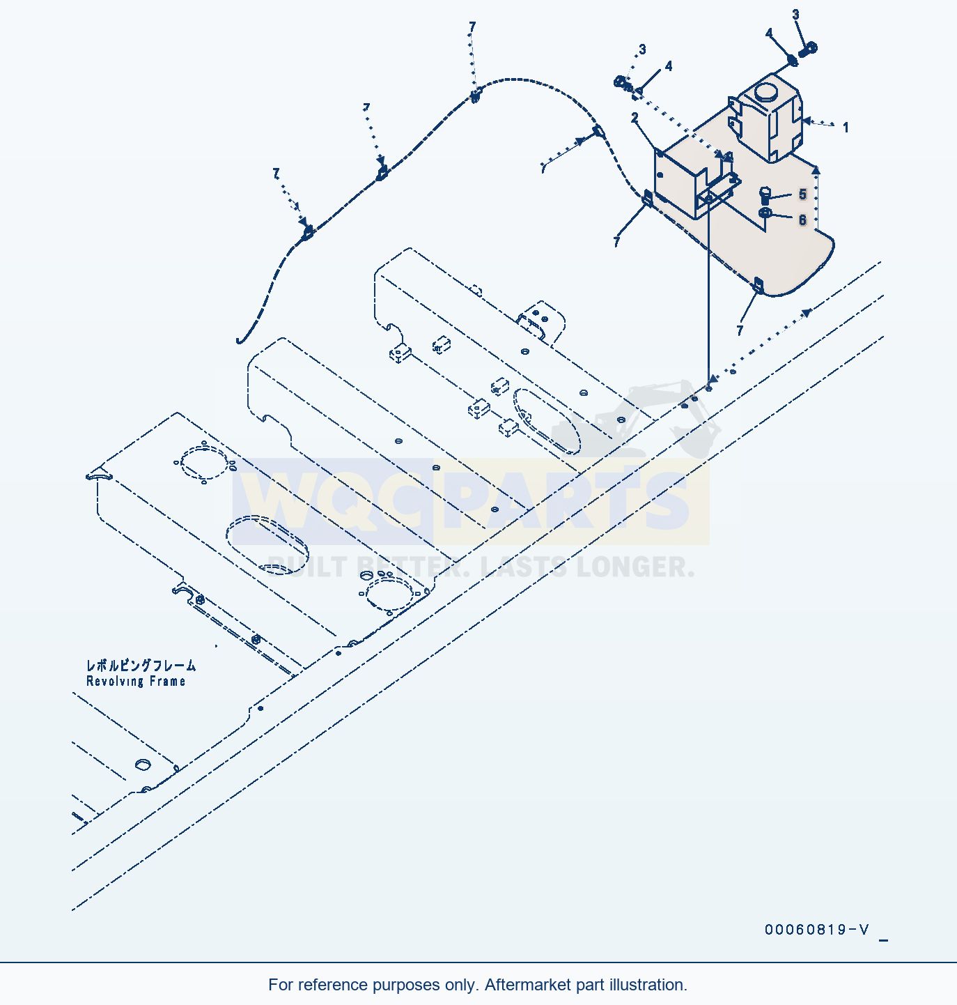 Komatsu PC400LC-8 Window Washer Tank (#70001-) parts diagram