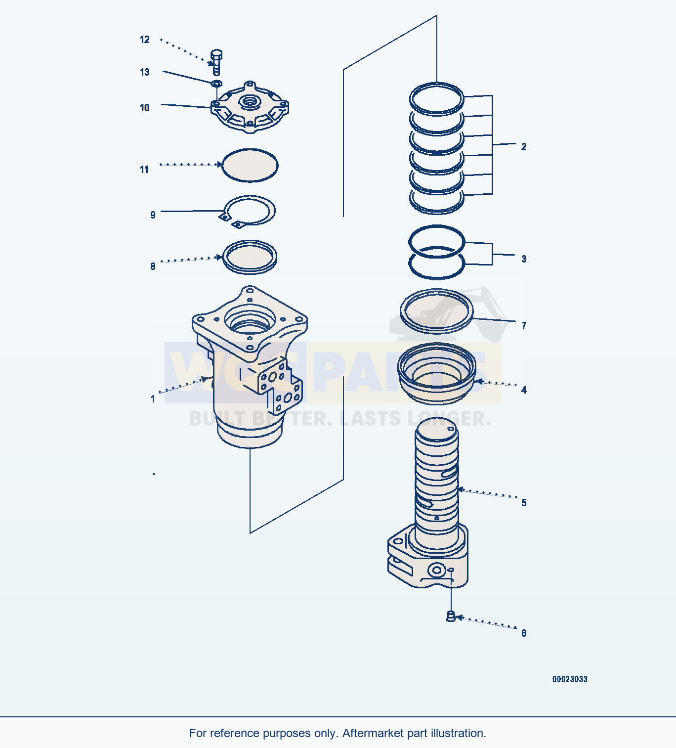 Komatsu PC400LC-8 Swivel Joint, (1/2) (#70001-) parts diagram