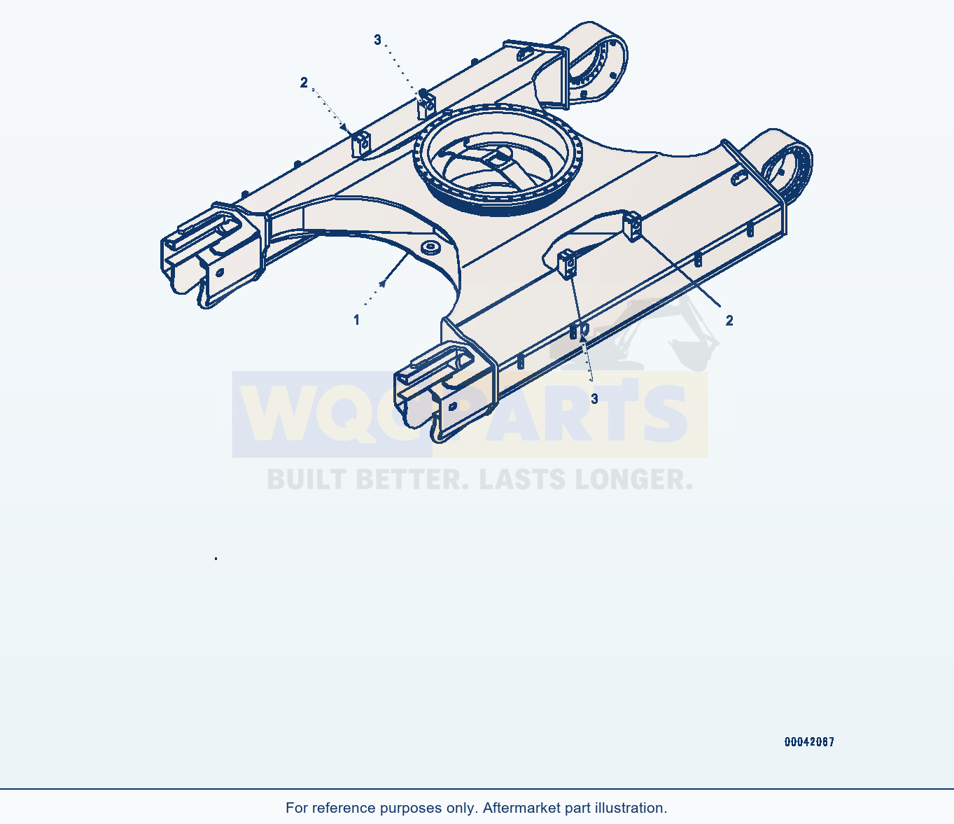 Komatsu PC400LC-8 Track Frame, Frame (#75001-) parts diagram