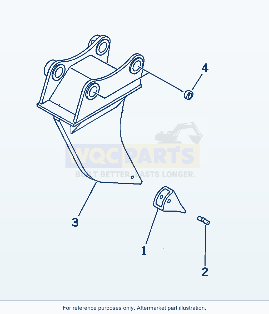 Komatsu PC400LC-8 1-Shank Ripper, Pin (#75001-) parts diagram