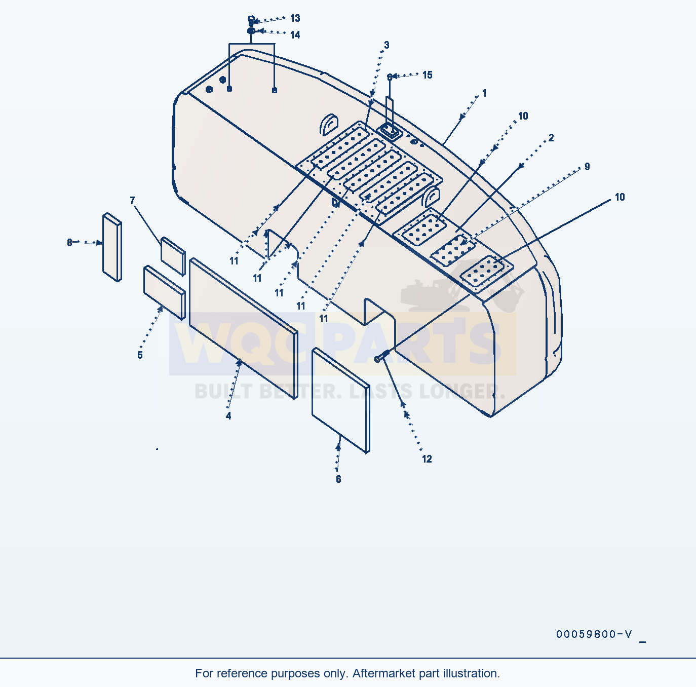 Komatsu PC450-8 Counterweight (#70001-) parts diagram