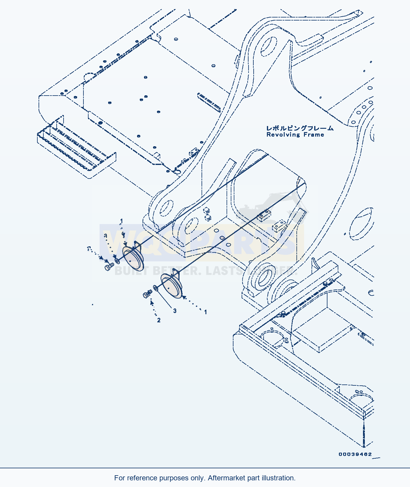 Komatsu PC450LC-8 Horn, (#70001-70281) parts diagram