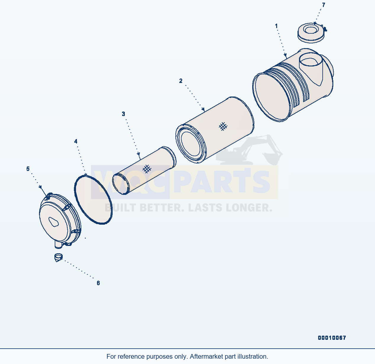 Komatsu PC450LC-8 Air Cleaner (#560004-) parts diagram
